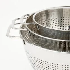3pc (1.5qt, 3qt, And 5qt) Stainless Steel Colander Set Silver - Figmint™: Kitchen Strainer Collection, Dishwasher-Safe -Figmint Sale Store GUEST 03733156 c545 4897 b11c 23879434c6b5