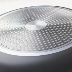 12" Nonstick Hard Anodized Aluminum Frypan With Cover Dark Gray - Figmint™ -Figmint Sale Store GUEST 0999821d d004 4502 947f 00b1135cb24e