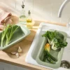 Plastic Narrow Over The Sink Expandable Colander With Soaking Tray Green - Figmint™: Strainer, Dishwasher-Safe 5 Plastic Narrow Over The Sink Expandable Colander With Soaking Tray Green - Figmint™: Strainer, Dishwasher-Safe -Figmint Sale Store GUEST 0ea0fb11 8f98 4958 afbf cb1710d7596b