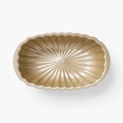 Aluminum Fluted Loaf Pan Gold - Figmint™ 2 Aluminum Fluted Loaf Pan Gold - Figmint™ - Image 2