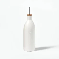 Ceramic Vinegar Pour Bottle Cream - Figmint™: Stoneware Oil Dispenser, Stainless Steel & Wood Lid, 18.7oz Capacity 5 Ceramic Vinegar Pour Bottle Cream - Figmint™: Stoneware Oil Dispenser, Stainless Steel & Wood Lid, 18.7oz Capacity -Figmint Sale Store GUEST 2e7d631f f391 428d a342 2c273a13dd2f