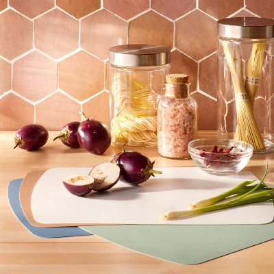 4pc 14"x11" Nonslip Cutting Mat Set - Figmint™: Multicolor Silicone Cutting Board Set, Hand Wash 1 4pc 14"x11" Nonslip Cutting Mat Set - Figmint™: Multicolor Silicone Cutting Board Set, Hand Wash