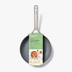 8" Nonstick Stainless Steel Fry Pan Silver - Figmint™: Ceramic Nonstick, Induction Safe, Oven-Safe To 500°F -Figmint Sale Store GUEST 567c14eb eff9 4b24 8ea1 d8434057b6d2
