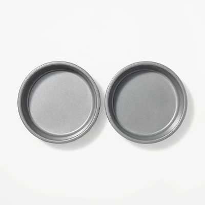 2pk Nonstick Mini Pie Dish Gray - Figmint™ 2 2pk Nonstick Mini Pie Dish Gray - Figmint™ - Image 2