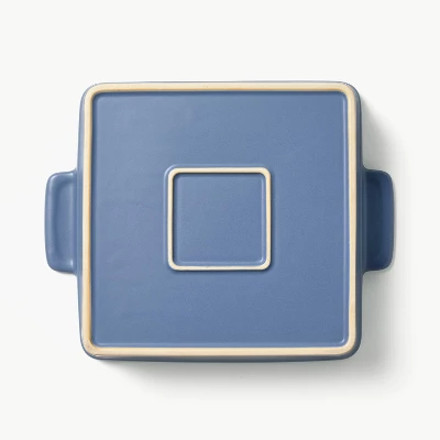 2pc Stoneware Square Baking Dish Set Blue - Figmint™: Bakeware Set, Dishwasher & Oven Safe, 2qt Capacity 3 2pc Stoneware Square Baking Dish Set Blue - Figmint™: Bakeware Set, Dishwasher & Oven Safe, 2qt Capacity - Image 3