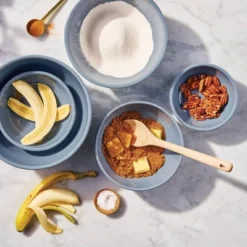 5pc Earthenware Ceramic Mixing Bowl Set - Figmint™