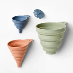 4pc Silicone Collapsible Funnel Set - Figmint™: Multicolored Kitchen & Cooking Funnels, Dishwasher-Safe, 5.59" Height -Figmint Sale Store GUEST 82eadd37 ab0b 4bcf 843f 11331b6ed827