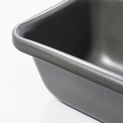 2pk Nonstick Mini Loaf Pan Gray - Figmint™ 3 2pk Nonstick Mini Loaf Pan Gray - Figmint™ - Image 3