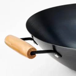 13.5" Carbon Steel Wok Dark Gray - Figmint™: 6 Qt Capacity, Hand Wash, Gas & Electric Compatible -Figmint Sale Store GUEST 84a08c04 3f26 4886 afed ea195e4f9884