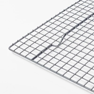 Nonstick Aluminized Steel Cooling Rack Gray - Figmint™: Oven-Safe, Dishwasher-Safe, Made Without PTFE 2 Nonstick Aluminized Steel Cooling Rack Gray - Figmint™: Oven-Safe, Dishwasher-Safe, Made Without PTFE - Image 2