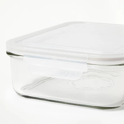 8 Cup Glass Food Storage Container Clear - Figmint™: Glass Container With Lid, Dishwasher & Microwave Safe 3 8 Cup Glass Food Storage Container Clear - Figmint™: Glass Container With Lid, Dishwasher & Microwave Safe - Image 3
