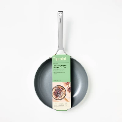 10" Nonstick Ceramic Coated Aluminum Frypan - Figmint™ 5 10" Nonstick Ceramic Coated Aluminum Frypan - Figmint™ - Image 5
