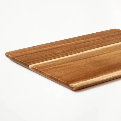 10"x13" Nonslip Acacia Wood Cutting Board Natural - Figmint™ 3 10"x13" Nonslip Acacia Wood Cutting Board Natural - Figmint™ - Image 3