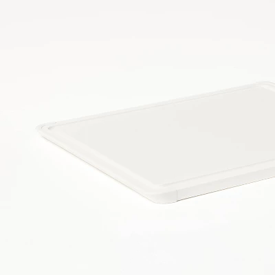 3pc Nonslip Recycled Poly Cutting Board Set Vintage Cream - Figmint™: Plastic, Dishwasher-Safe, Juice Canal 3 3pc Nonslip Recycled Poly Cutting Board Set Vintage Cream - Figmint™: Plastic, Dishwasher-Safe, Juice Canal - Image 3