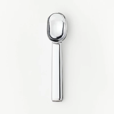 Ice Cream Scoop Silver - Figmint™: Zinc Alloy, Dishwasher-Safe, 7.6" Length, 5.05" Handle, Figmint Kitchen Tool 4 Ice Cream Scoop Silver - Figmint™: Zinc Alloy, Dishwasher-Safe, 7.6" Length, 5.05" Handle, Figmint Kitchen Tool - Image 4