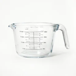 4 Cup Glass Measuring Cup Clear - Figmint™: Borosilicate, Microwave & Dishwasher Safe, 32oz Capacity -Figmint Sale Store GUEST a6915a1a d382 438e bbef 685e70a8ab4d