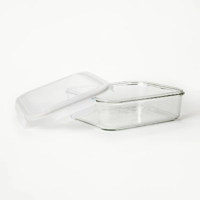 8 Cup Glass Food Storage Container Clear - Figmint™: Glass Container With Lid, Dishwasher & Microwave Safe 2 8 Cup Glass Food Storage Container Clear - Figmint™: Glass Container With Lid, Dishwasher & Microwave Safe - Image 2