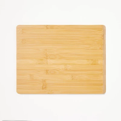 10"x13" Reversible Bamboo Cutting Board Natural - Figmint™ 2 10"x13" Reversible Bamboo Cutting Board Natural - Figmint™ - Image 2