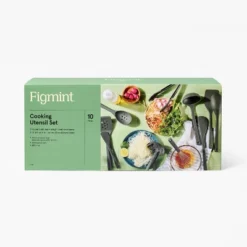 10pc Silicone Kitchen Utensil Set - Figmint™: Gray Cooking Utensils, Dishwasher-Safe, Includes Tongs & Whisk -Figmint Sale Store GUEST c926f635 6514 4238 a99a 601a3eb6163f