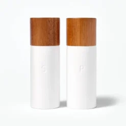 Ceramic Salt And Pepper Grinder Set Cream - Figmint™: Wood & Stoneware, 6.25" Height, 55 Volume Capacity, 2-Piece Set 7 Ceramic Salt And Pepper Grinder Set Cream - Figmint™: Wood & Stoneware, 6.25" Height, 55 Volume Capacity, 2-Piece Set -Figmint Sale Store GUEST cc6db52f 87cd 4212 9e1d 82336b8f8704