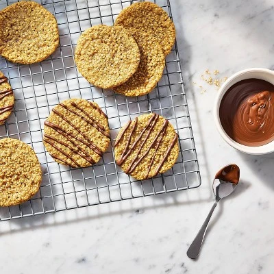 Nonstick Aluminized Steel Cooling Rack Gray - Figmint™: Oven-Safe, Dishwasher-Safe, Made Without PTFE 1 Nonstick Aluminized Steel Cooling Rack Gray - Figmint™: Oven-Safe, Dishwasher-Safe, Made Without PTFE