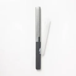 Zester With Shield Dark Gray - Figmint™: Stainless Steel Citrus Grater, Reusable Cover, Dishwasher-Safe -Figmint Sale Store GUEST e3dd880a 095f 45bf 917c 758a393e7a23