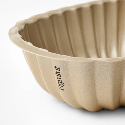 Aluminum Fluted Loaf Pan Gold - Figmint™ 3 Aluminum Fluted Loaf Pan Gold - Figmint™ - Image 3